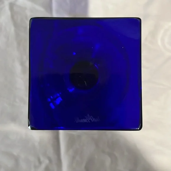 Set of 4 Rosenthal Cobalt Blue Square Stemmed Cognac Brandy Snifters - Picture 4 of 6